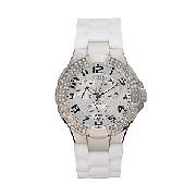 Guess 11040L2 Prism Chronograph Women's Watch, White
