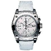Seiko Sportura SND857P1 Chronograph Women's Watch, White