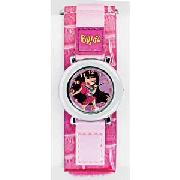 Bratz Girls Pink Cuff Strap Watch