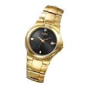 Citizen Gents Eco-Drive Gold Plated Stainless Steel Watch