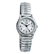 Limit Ladies Quartz Silver Coloured Expander Bracelet Watch