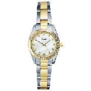 Limit Ladies Two Tone Gold Plated Quartz Bracelet Watch