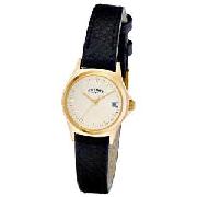 Rotary Ladies Gold Plated Strap Watch