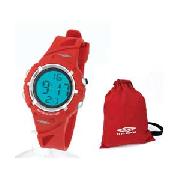 Umbro Junior LCD Watch and Gymbag Set