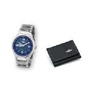 Umbro Youths Quartz Analogue Watch and Wallet Gift Set