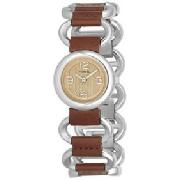 Fossil ES1767 Stainless Steel Ladies Analogue Leather and Stainless Steel Strap Watch