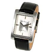 Ben Sherman - Men's Cream Dial with Black Leather Strap Watch