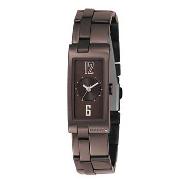 DKNY - Women's Brown Square Face with Link Bracelet Watch