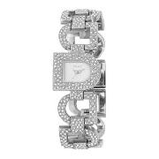 DKNY - Women's Diamante D Shaped Dial and Link Bracelet Watch