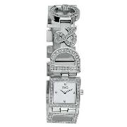 D&G Time - Women's Diamante Dandg Logo Bracelet Watch