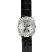 Red Herring - Women's Diamante Dial with Black Strap Watch