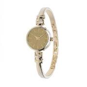 Infinite - Women's Gold Coloured Mirror Dial Bangle Strap Watch