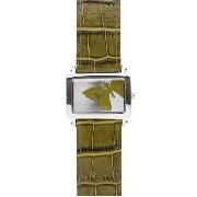 Red Herring - Women's Green Butterfly Dial with Mock Croc Strap Watch