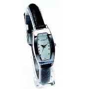 Ted Baker - Women's Grey Dial with Black Leather Strap Watch