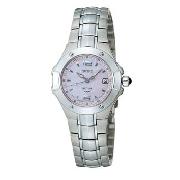 Seiko - Women's Lilac Dial with Stainless Steel Bracelet Watch