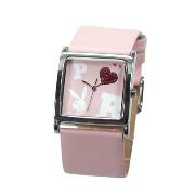 Playboy - Women's Pink, Bunny and Heart Dial with Pink Strap Watch
