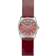 Red Herring - Women's Red Dial with Patent Strap Watch