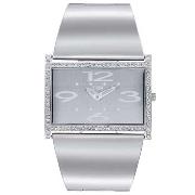 Storm - Women's Silver Coloured and Diamante Dial with Bracelet Strap Watch
