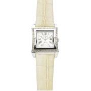 J by Jasper Conran - Women's Square Dial with Mock Croc Leather Strap Watch