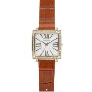 Red Herring - Women's Square Dial with Tan Mock Croc Strap Watch