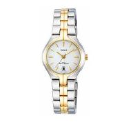 Pulsar - Women's White Two Tone Dial Case and Bracelet Watch