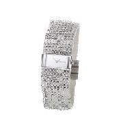 Accurist Accu-2 Ladies' White Pearlised Crystal Watch