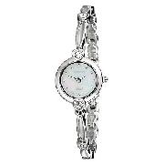 Accurist Ladies' Stone-Set Bracelet Watch with Mother-Of-Pearl Face