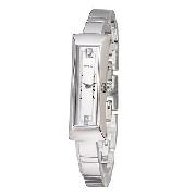 DKNY Ladies' Silver Rectangular Dial Bracelet Watch