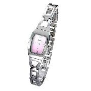 Fossil Ladies' Pink Dial Bracelet Watch