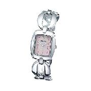 Fossil Ladies' Pink Mother of Pearl Dial Bracelet Watch