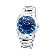 Fossil Men's Round Blue Dial Bracelet Watch