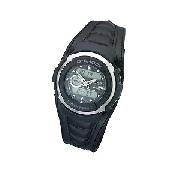 G-Shock Men's Black Leather Cuff Digital Watch