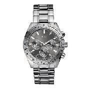 Guess Chase Men's Round Grey Dial Bracelet Watch
