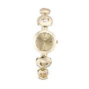 Guess Ladies' Gold-Plated G-Link Watch