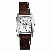 Guess Men's Multifunction Leather Strap Watch