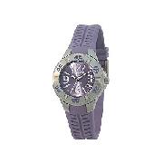 Kahuna Ladies' Lilac Rubber Strap Watch