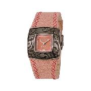 Kahuna Ladies' Pink Leather Strap Watch