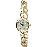 Lorus Ladies' Gold-Plated Bracelet Watch with Mother-Of-Pearl Dial