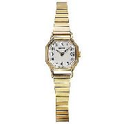 Lorus Ladies' Gold-Plated Expander Strap Watch