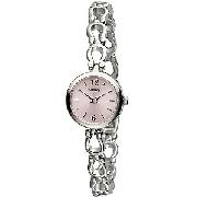 Lorus Ladies' Round Pink Dial Bracelet Watch