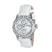 Morgan Ladies' Mother of Pearl Dial Leather Strap Watch