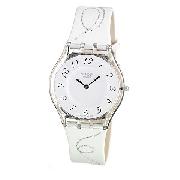 Swatch Curlycue Ladies' White Strap Watch