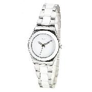 Swatch Ladies' White Ceramic Bracelet Watch