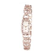 Accurist Ladies Rose-Gold Stone-Set Bracelet Watch