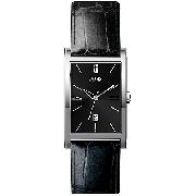 Boss Men's Stainless Steel Leather Strap Watch