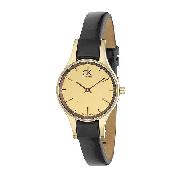 CK Simplicity Ladies' Brown Leather Strap Watch