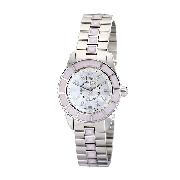 Dior Christal Ladies' Mother of Pearl Diamond-Set Watch