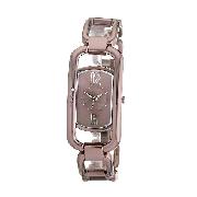 DKNY Ladies' Ion-Plated Oval Link Watch