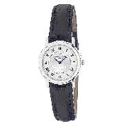 Dreyfuss and Co Ladies' Black Leather Strap Watch