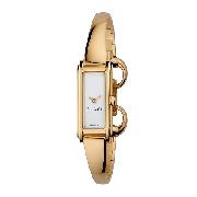 Gucci G Line Ladies' Gold-Plated Bracelet Watch